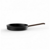 photo Alessi-edo Frying pan in non-stick aluminum, black suitable for induction 1